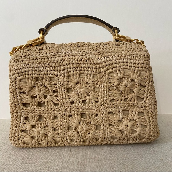 TORY BURCH NWOT Raffia Crossbody Shoulder Bag - Picture 3 of 7